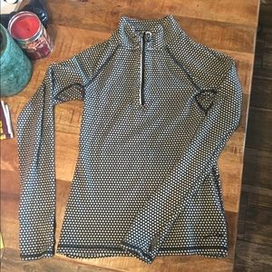 Eddie Bauer 1/4 zip polka dot pullover